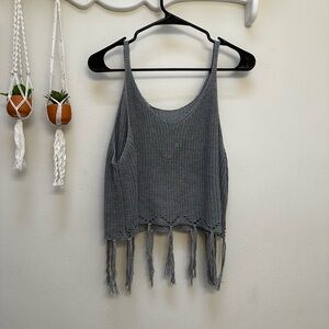 GUC- crochet boho crop top